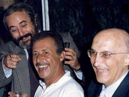 Carnia: Caponnetto all’Auditorium di Tolmezzo il 17/05/1995 a ricordare Falcone e Borsellino